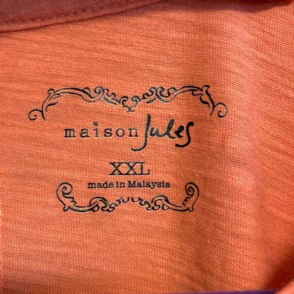 Maison Jules- coral basic tee- Size XXL - Picture 2 of 6